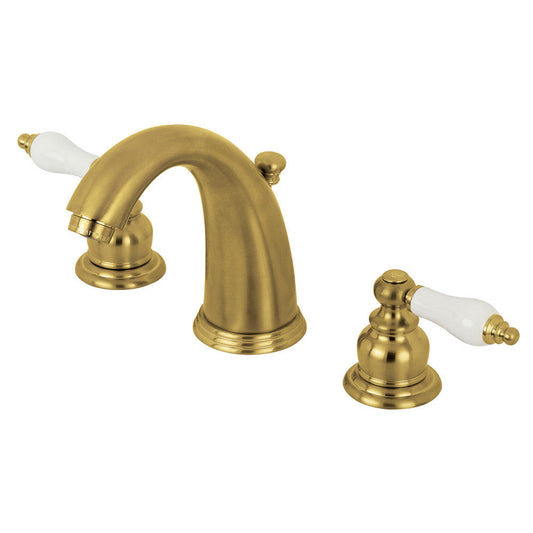 Victorian Widespread Bathroom Faucet in Brushed Brass