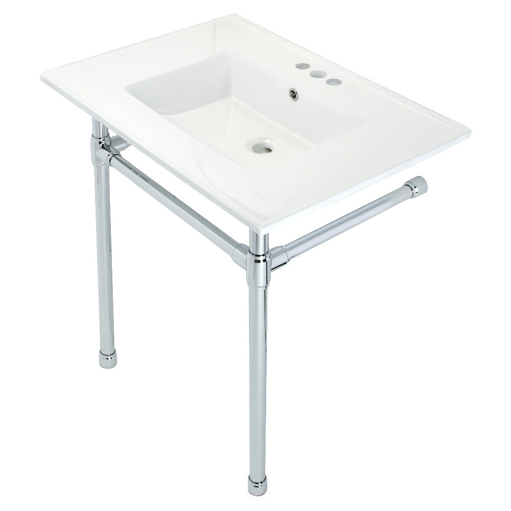 Dreyfuss 31.13 Inch Console Sink in White