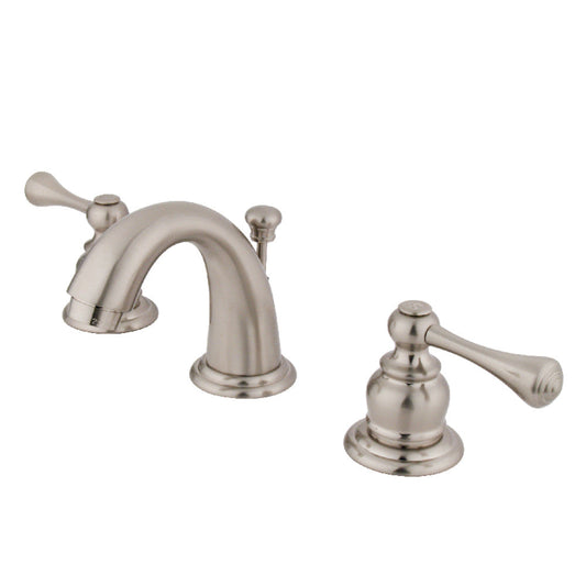 Vintage Widespread Bathroom Faucet in Brushed Nickel