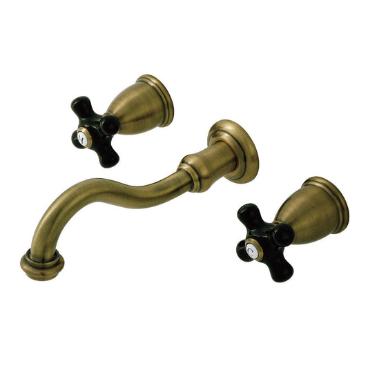 Duchess Wall-Mount Bathroom Faucet in Antique Brass