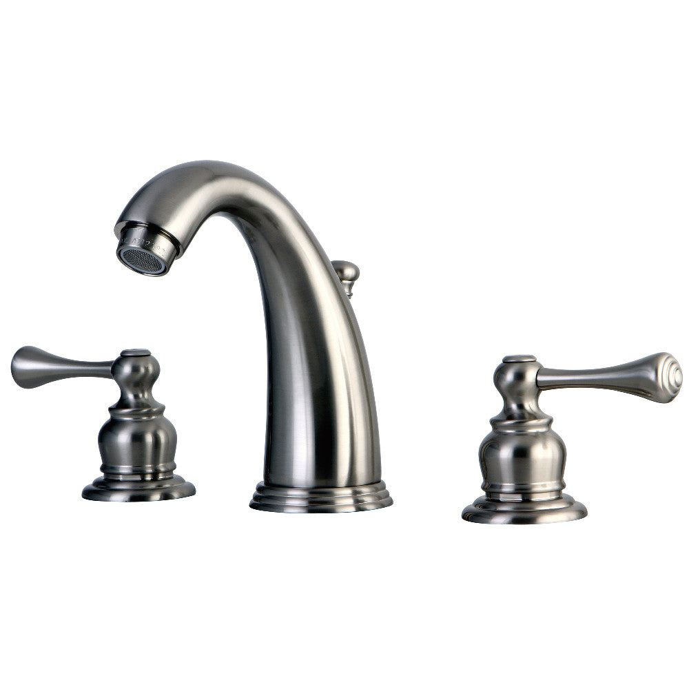 Victorian Widespread Bathroom Faucet in Brushed Nickel
