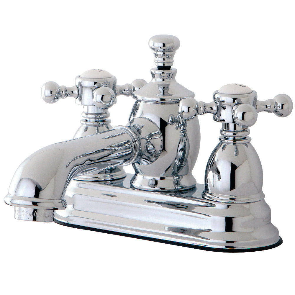 English Country 4 Inch Centerset Bathroom Faucet in Polished Chrome