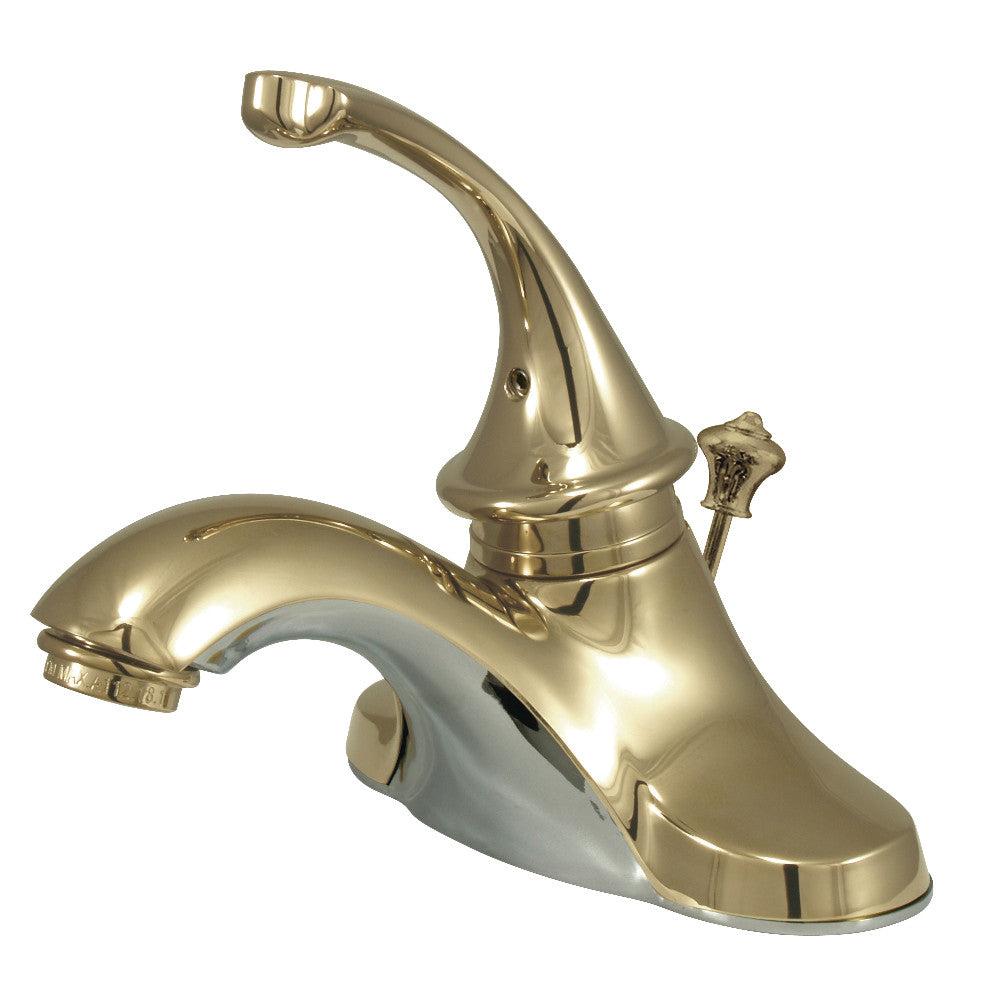 Georgian 4 Inch Centerset Bathroom Faucet in Polished Brass