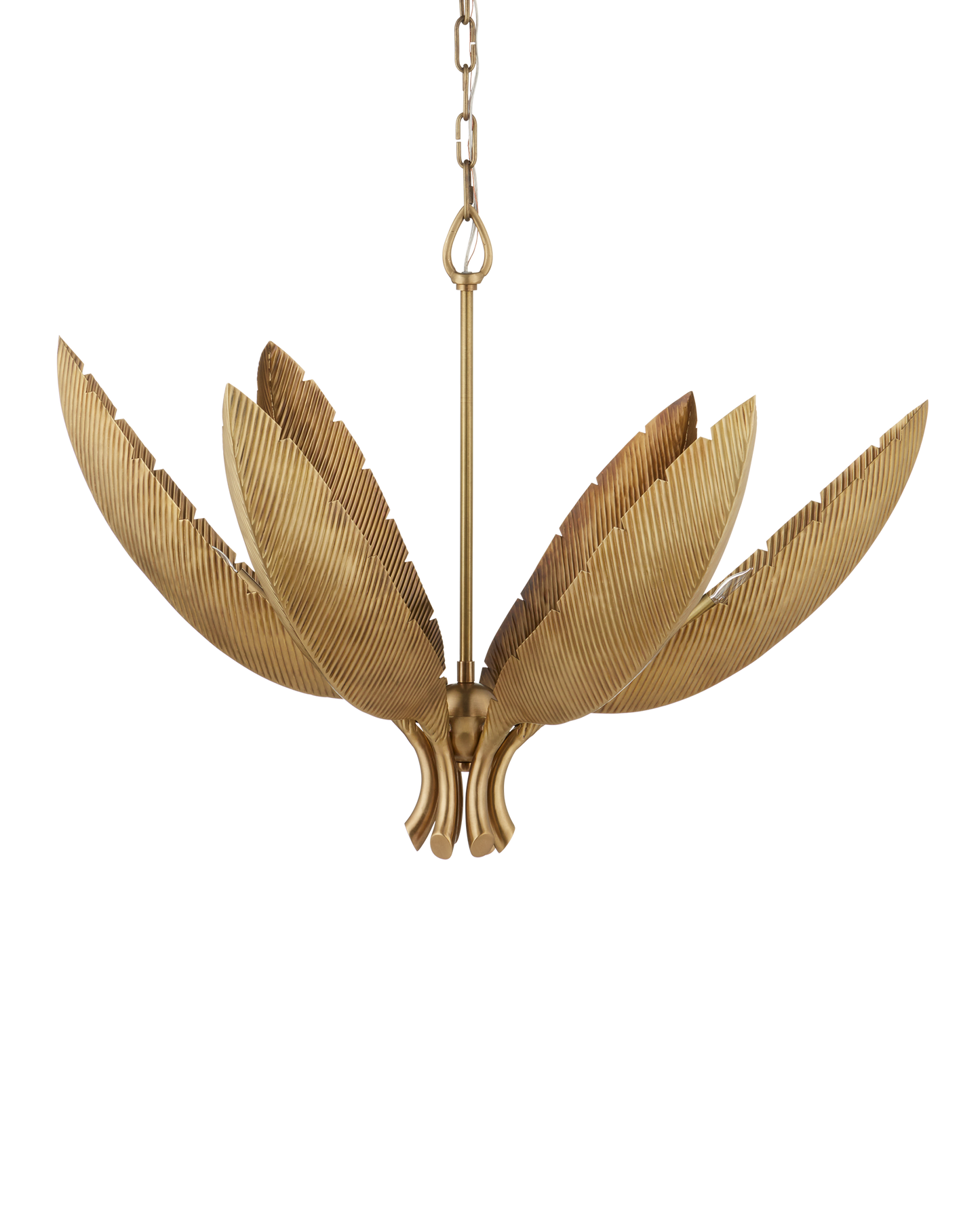 Bird of Paradise Brass Chandelier
