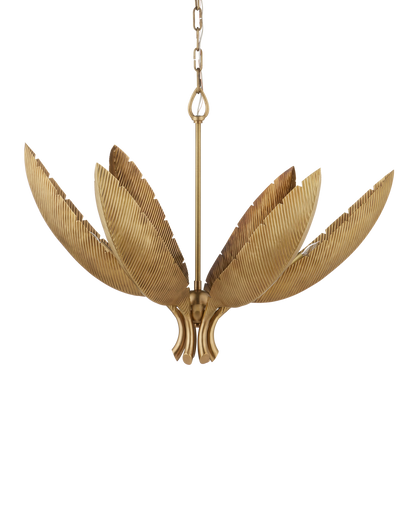 Bird of Paradise Brass Chandelier