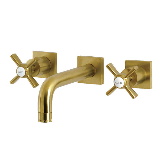 Millennium Wall-Mount Bathroom Faucet in Brushed Brass