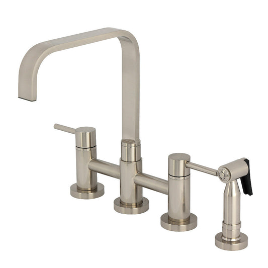 Concord Bridge Kitchen Faucet in Brushed Nickel