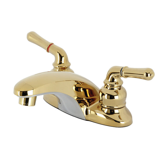 Magellan 4 Inch Centerset Bathroom Faucet in Polished Brass