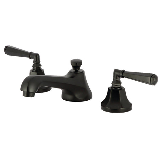 Metropolitan Widespread Bathroom Faucet in Matte Black
