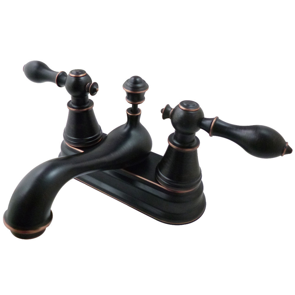 English Classic 4 Inch Centerset Bathroom Faucet in Naples Bronze