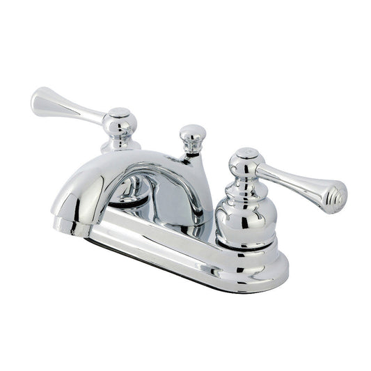 Vintage 4 Inch Centerset Bathroom Faucet in Polished Chrome
