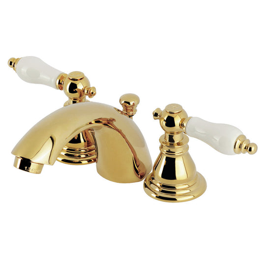 American Patriot Mini-Widespread Bathroom Faucet in Polished Brass