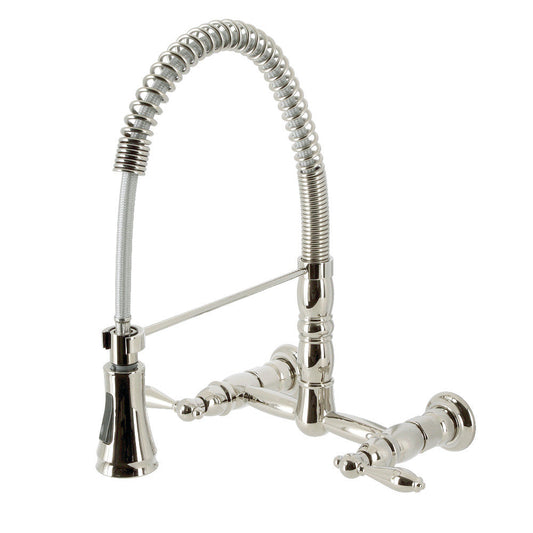 Heritage Pre-Rinse Kitchen Faucet in Polished Nickel