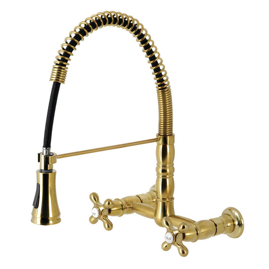 Heritage Pre-Rinse Kitchen Faucet in Brushed Brass