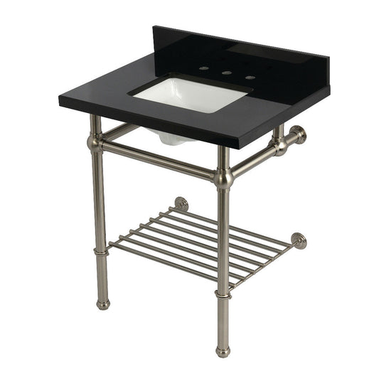 Templeton 30 Inch Console Sink in Brushed Nickel