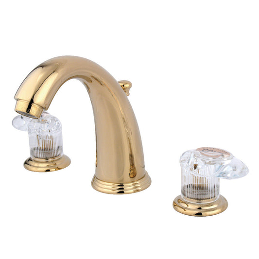 Victorian Widespread Bathroom Faucet in Polished Brass