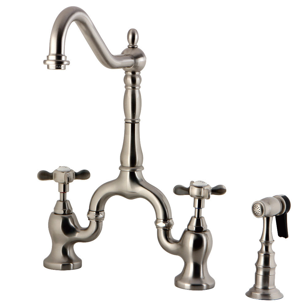 Essex Bridge Kitchen Faucet in Brushed Nickel