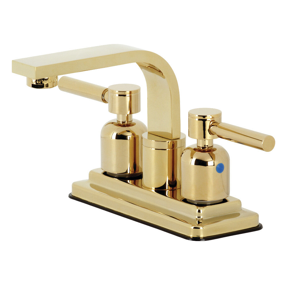Concord 4 Inch Centerset Bathroom Faucet in Polished Brass