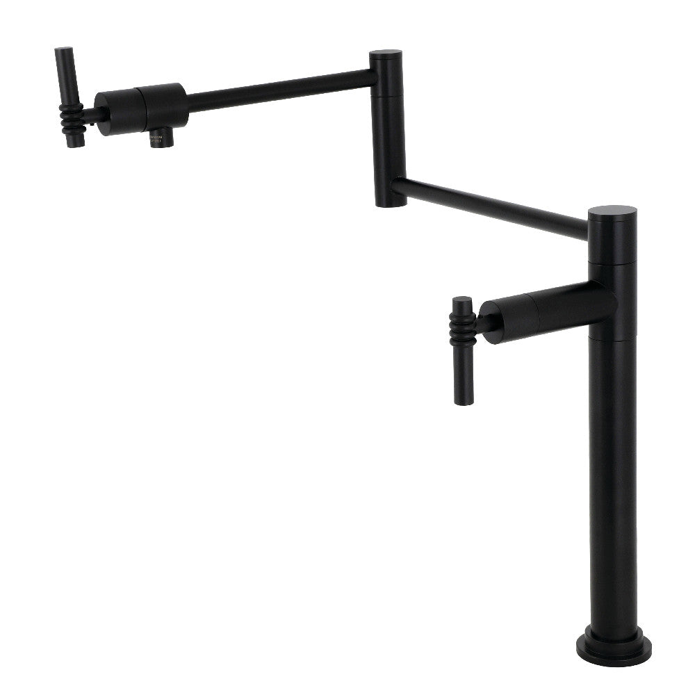 Milano Pot Filler Faucet in Matte Black