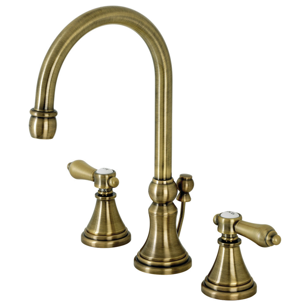Heirloom Widespread Bathroom Faucet in Antique Brass