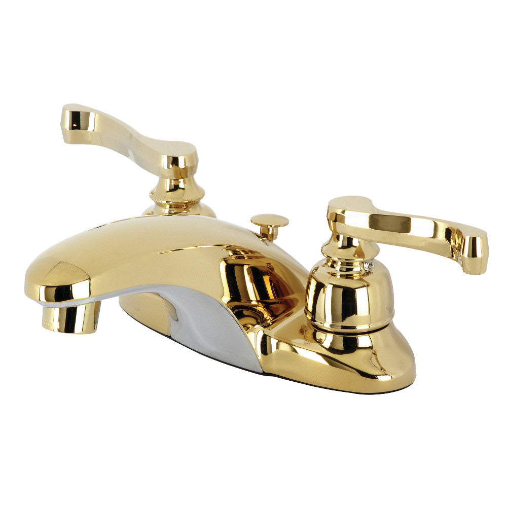Royale 4 Inch Centerset Bathroom Faucet in Polished Brass