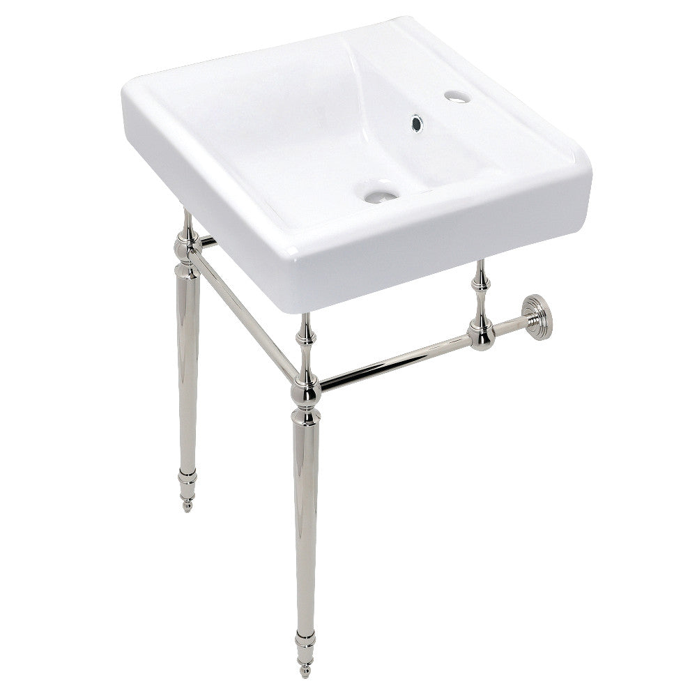 Edwardian 20 Inch Console Sink in White