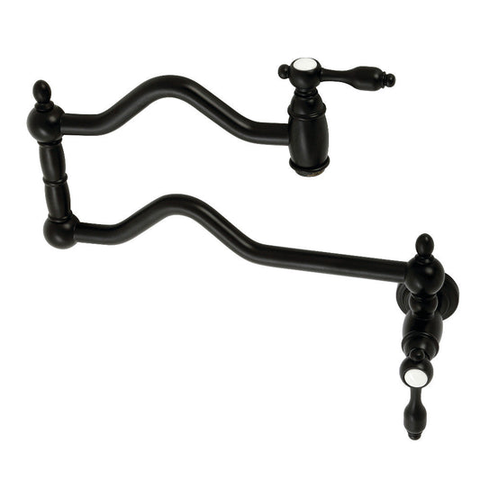 Tudor Pot Filler Faucet in Matte Black