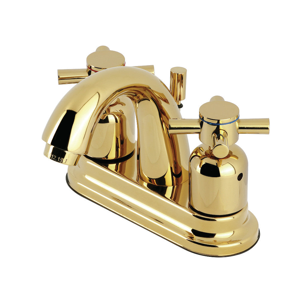 Concord 4 Inch Centerset Bathroom Faucet in Polished Brass