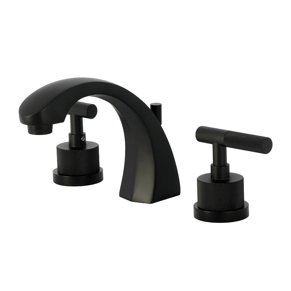 Convergent Widespread Bathroom Faucet in Matte Black