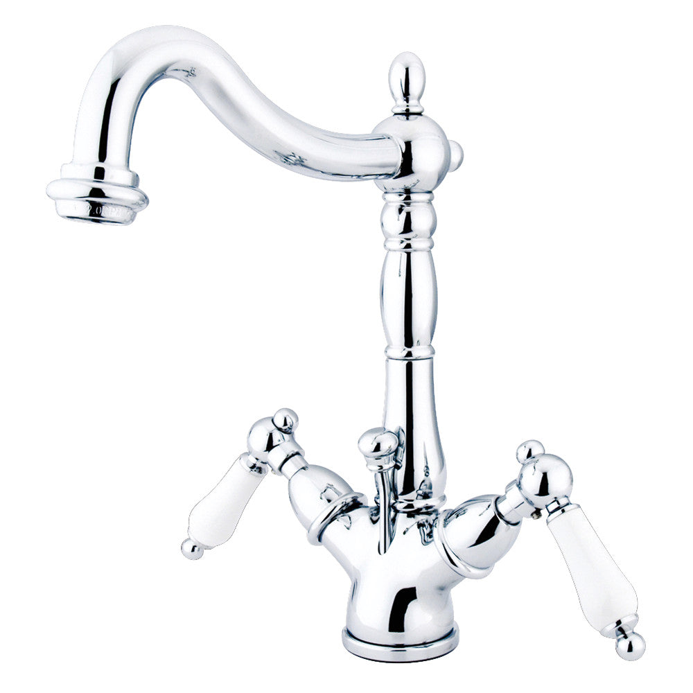 Heritage 4 Inch Centerset Bathroom Faucet in Polished Chrome