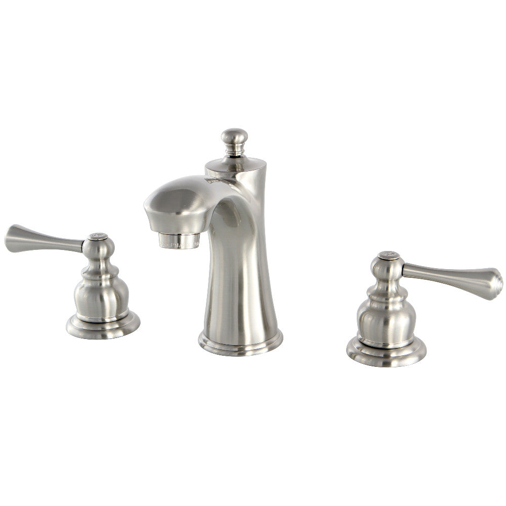 Vintage Widespread Bathroom Faucet in Brushed Nickel
