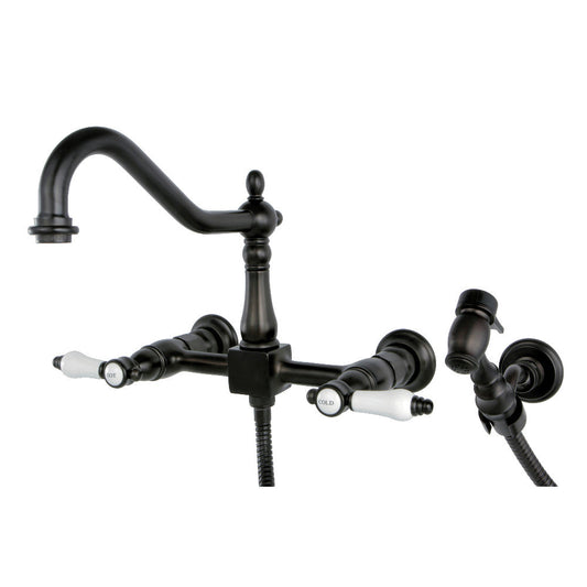 Bel-Air Wall Mount Kitchen Faucet in Oil Rubbed Bronze