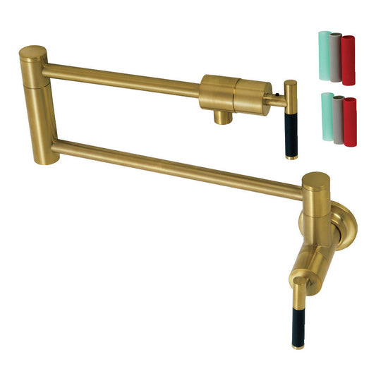 Kaiser Pot Filler Faucet in Brushed Brass