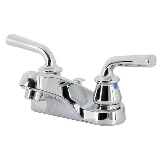 Restoration 4 Inch Centerset Bathroom Faucet in Polished Chrome