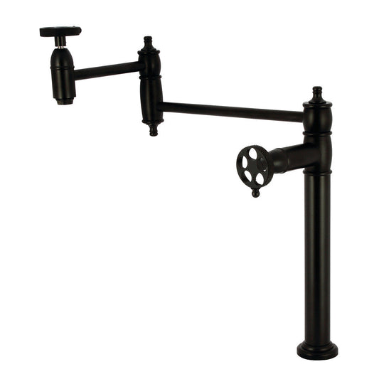 Webb Pot Filler Faucet in Matte Black