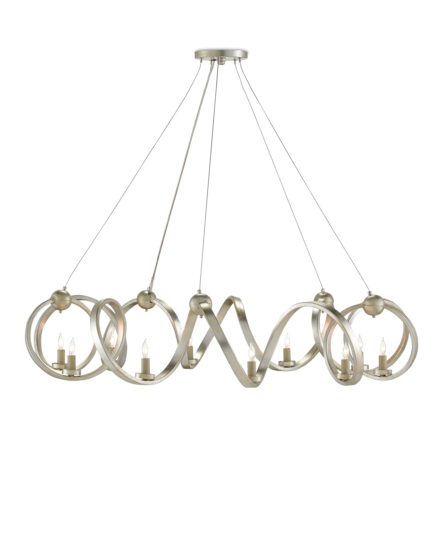 Ringmaster Silver Chandelier