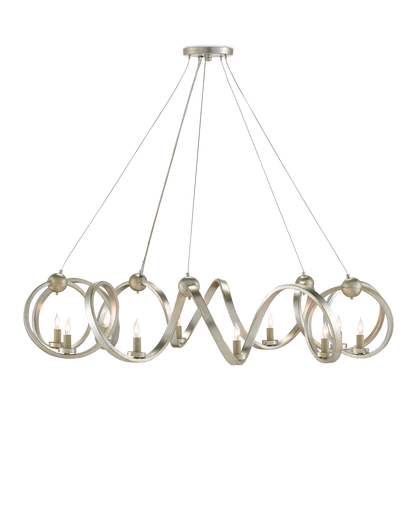 Ringmaster Silver Chandelier