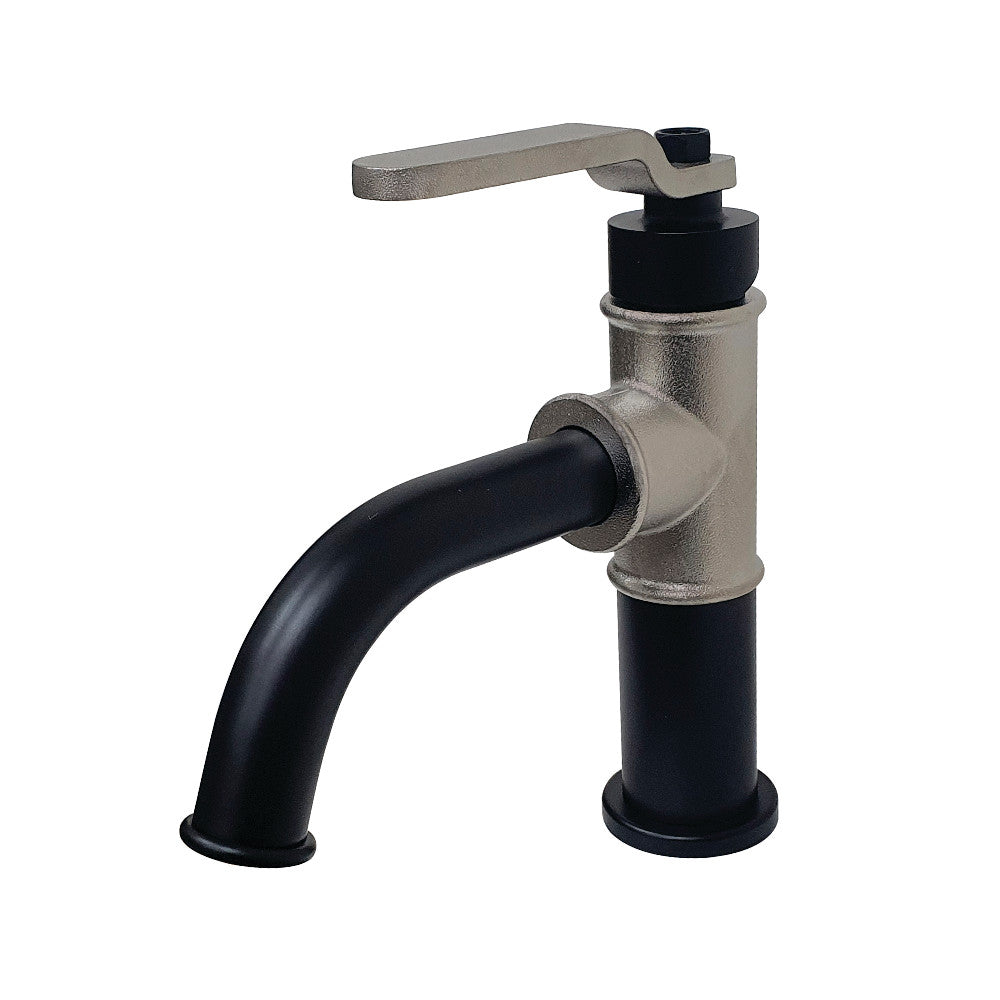 Whitaker Single-Hole Bathroom Faucet in Matte Black/Brushed Nickel