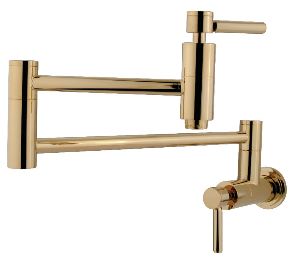 Concord Pot Filler Faucet in Polished Brass