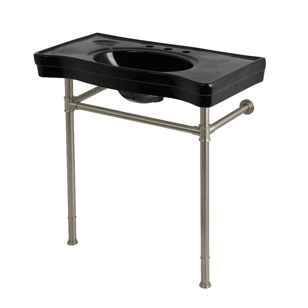 Imperial 35.81 Inch Console Sink in Brushed Nickel