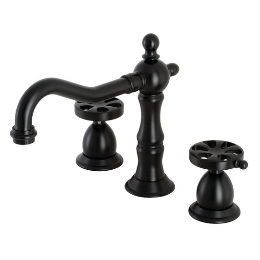 Belknap Widespread Bathroom Faucet in Matte Black