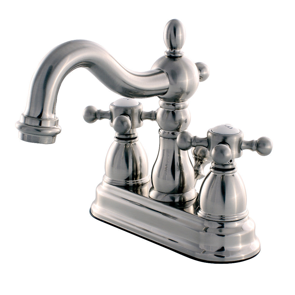 Heritage 4 Inch Centerset Bathroom Faucet in Brushed Nickel