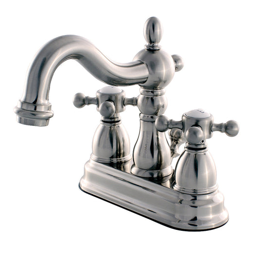 Heritage 4 Inch Centerset Bathroom Faucet in Brushed Nickel