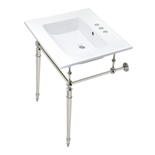 Edwardian 25.19 Inch Console Sink in White