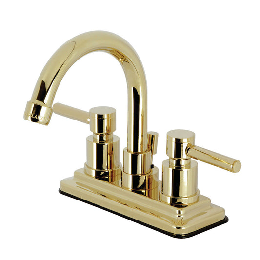 Concord 4 Inch Centerset Bathroom Faucet in Polished Brass