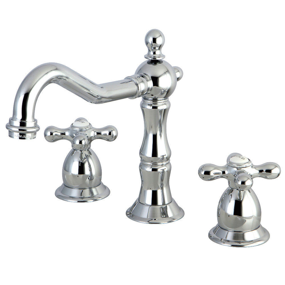 Heritage Widespread Bathroom Faucet in Polished Chrome