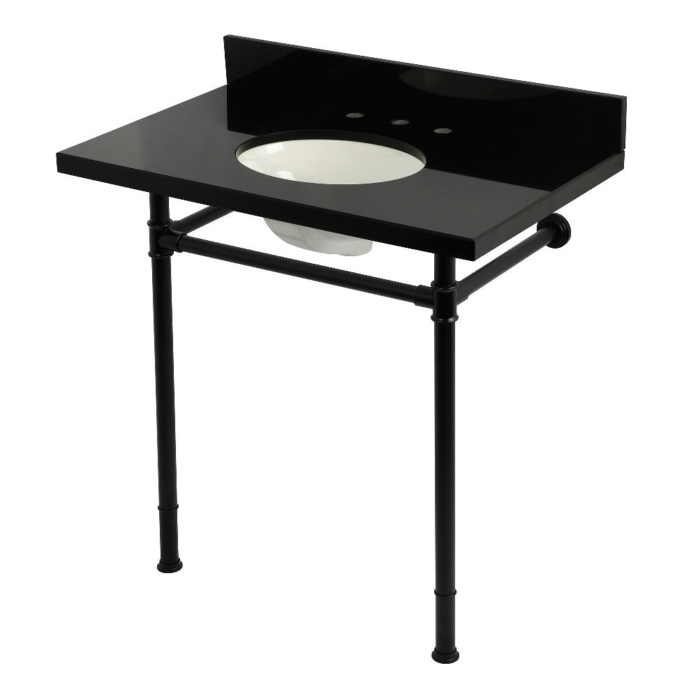 Imperial 36 Inch Console Sink in Black