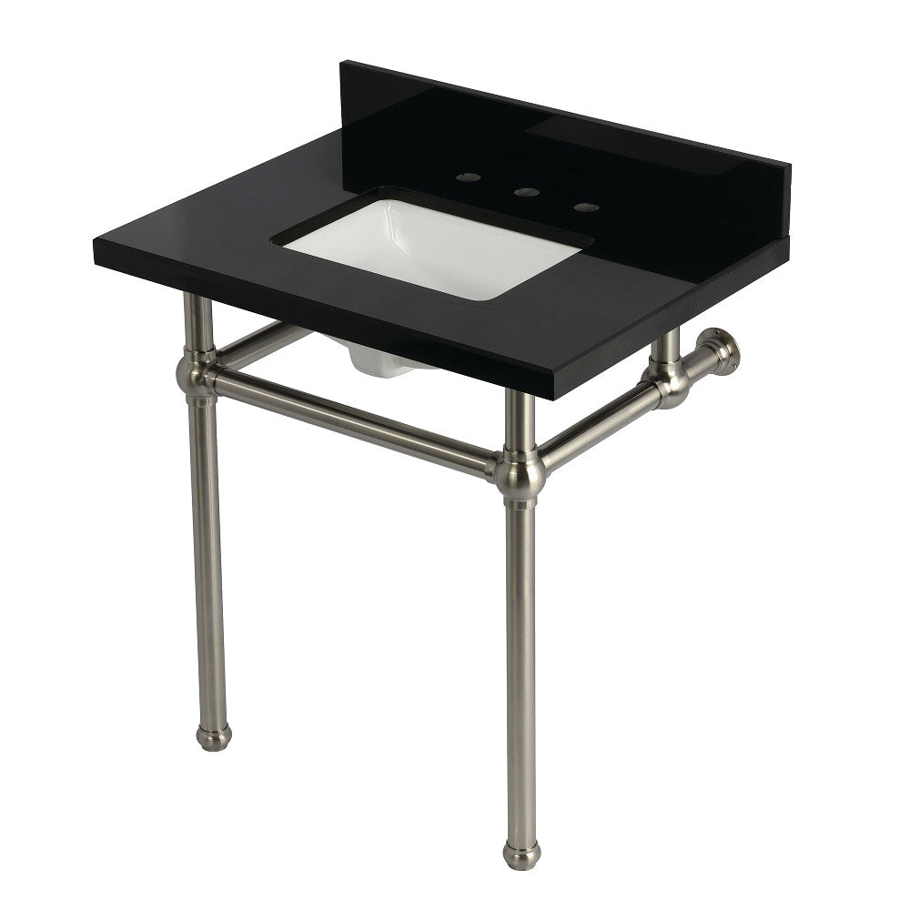 Templeton 30 Inch Console Sink in Brushed Nickel