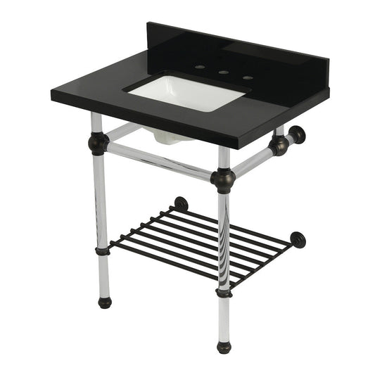 Templeton 30 Inch Console Sink in Oil Rubbed Bronze