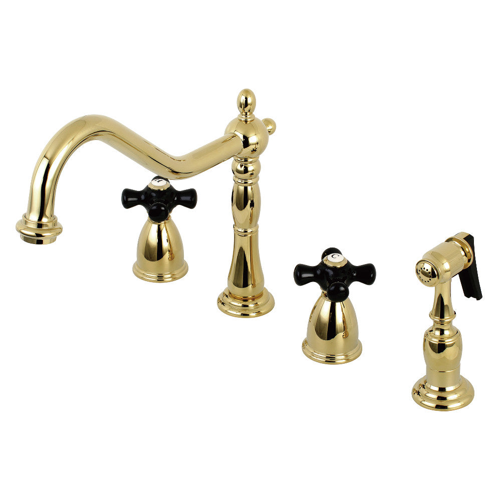 Duchess Widespread Kitchen Faucet in Polished Brass